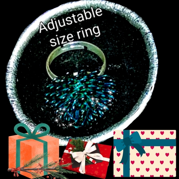 Green Wire Dome Ring - Picture 2 of 16